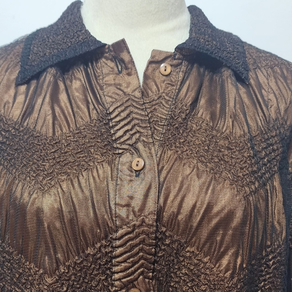 Coldwater Creek blouse jacket - Picture 4 of 6